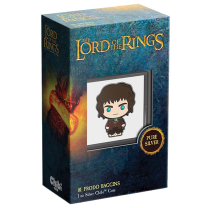 Niue 2021 $2 Chibi Lord of The Rings Frodo Baggins Shaped 1oz Silver Proof Coin