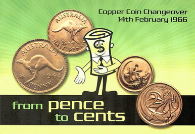 From Pence To Cents Copper Coin Changeover 4 Coin Set