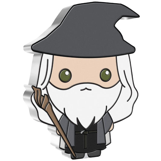 Niue 2021 $2 Chibi Lord of The Rings Gandalf The Grey Shaped 1oz Silver Proof Coin