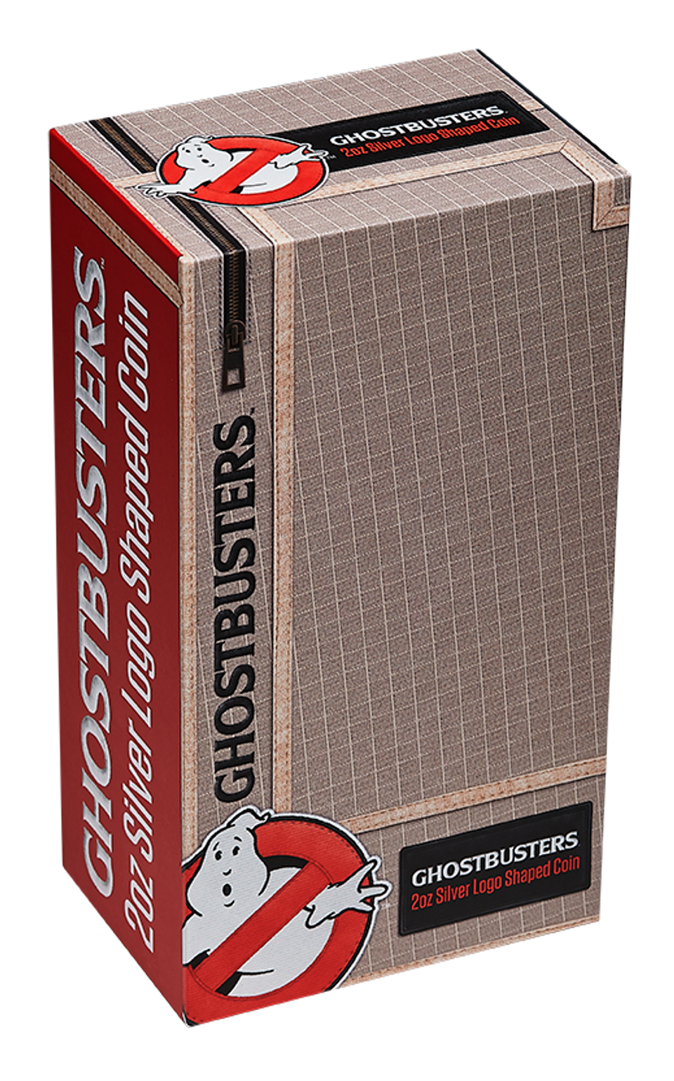 Niue 2023 $5 Ghostbusters Logo Shaped 2oz Silver Coloured Coin with Trap Set