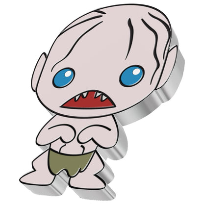 Niue 2021 $2 Chibi Lord of The Rings Gollum Shaped 1oz Silver Proof Coin