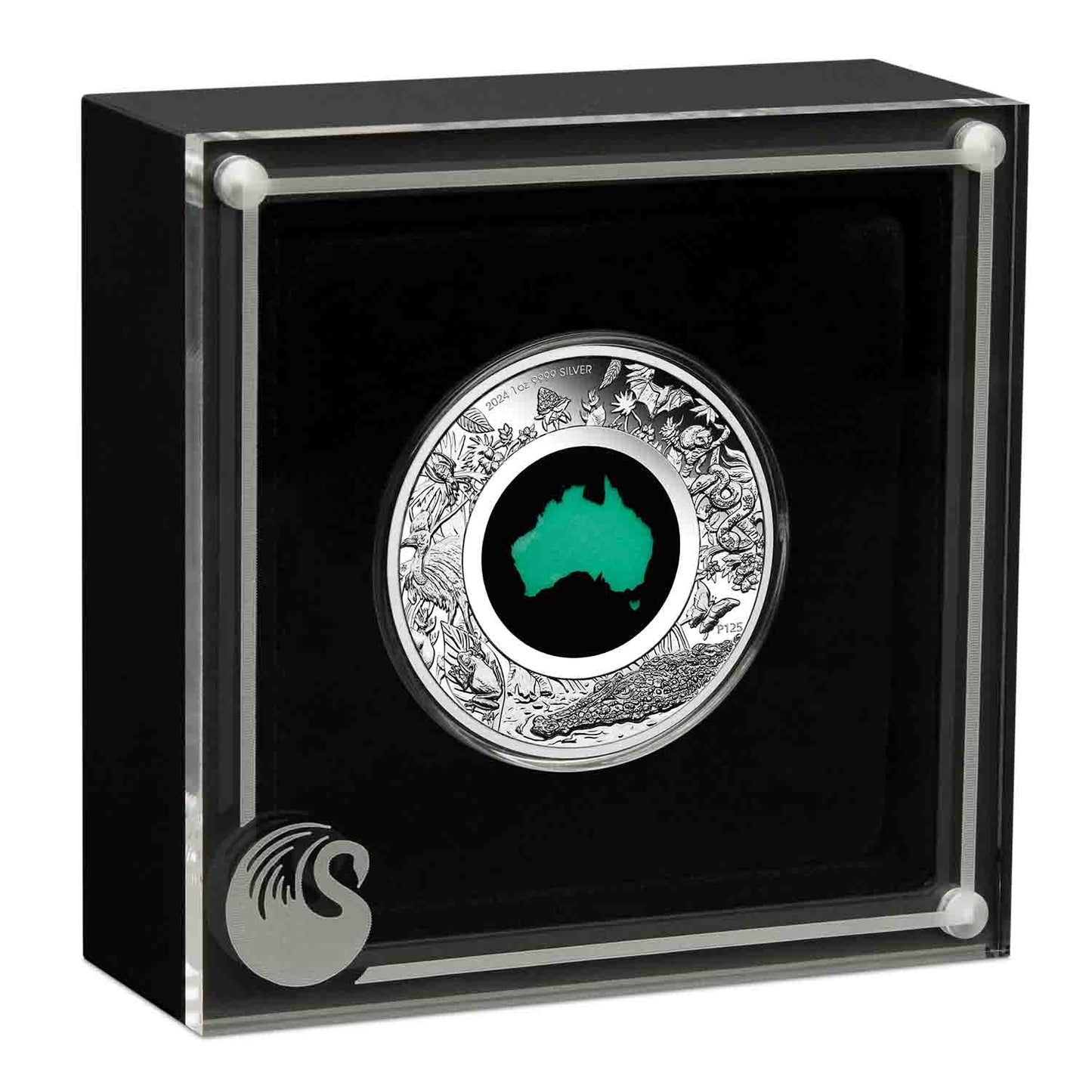 2024 $1 Great Southern Land Chrysoprase 1oz Silver Proof Coin