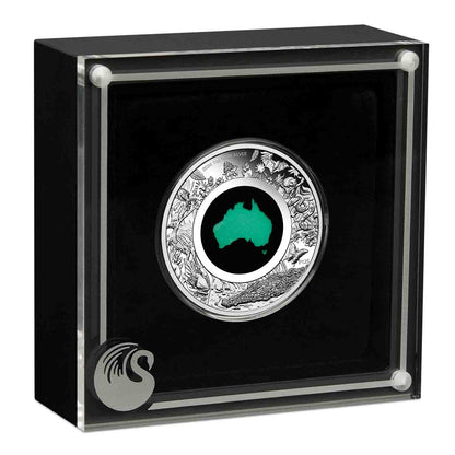 2024 $1 Great Southern Land Chrysoprase 1oz Silver Proof Coin