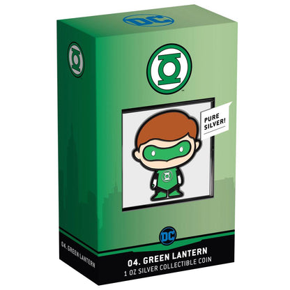 Niue 2020 $2 Chibi DC Comics Green Lantern Shaped 1oz Silver Proof Coin