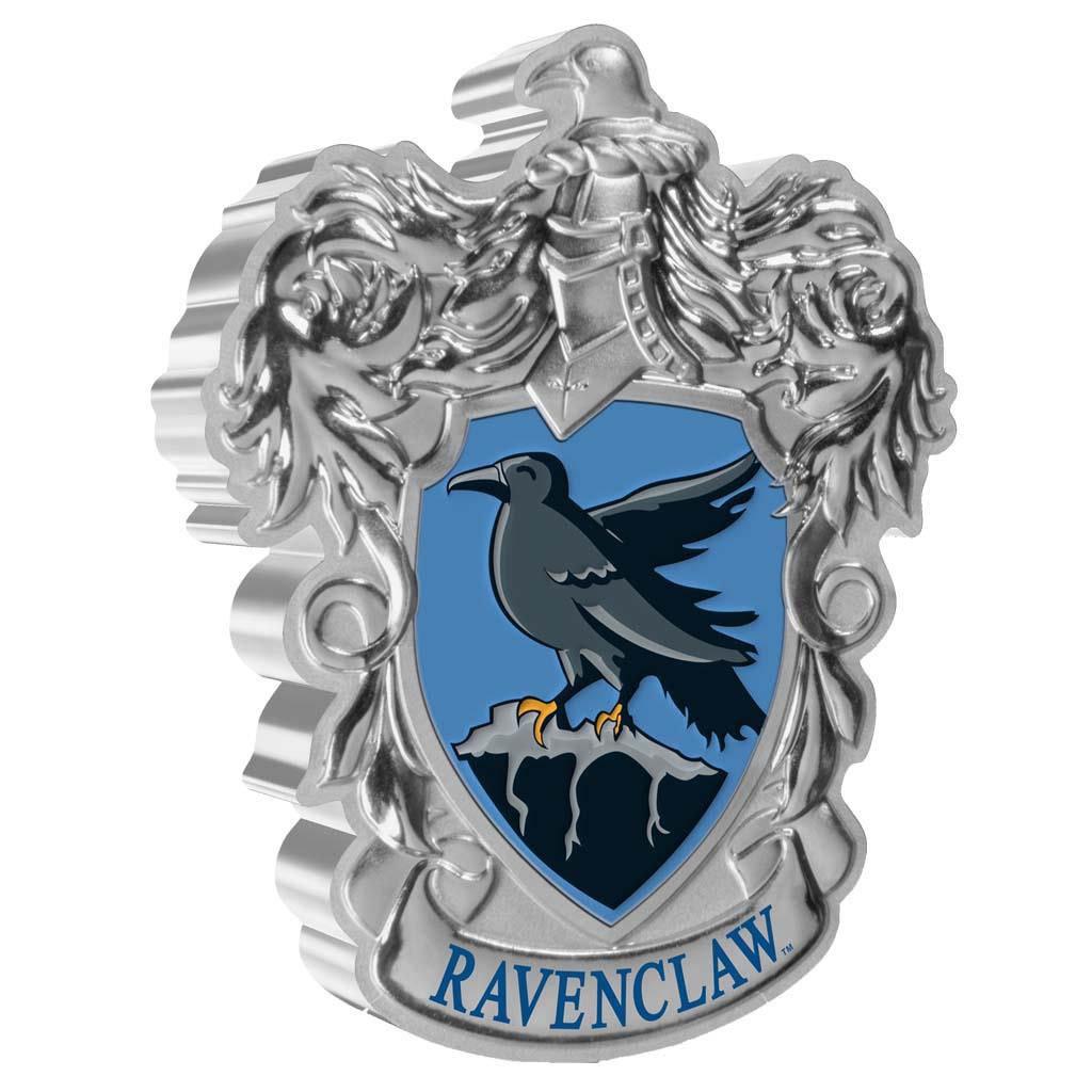 Niue 2021 $2 Harry Potter Hogwarts Crests Ravenclaw 1oz Silver Coloured Proof Shaped Coin
