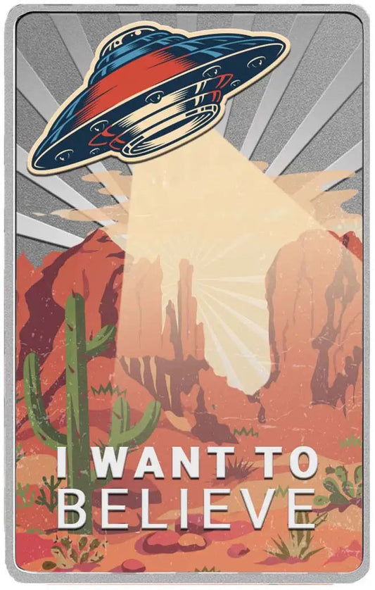 Cameroon 2023 2000Fr I Want To Believe 1oz Silver Uncirculated Coin