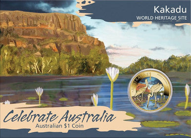2012 $1 Celebrate Australia World Heritage Site Coloured Uncirculated 5 Coin Set