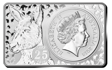 2018 25th Anniversary of The Silver Kangaroo 3oz Fine Silver Coin & Bar Set