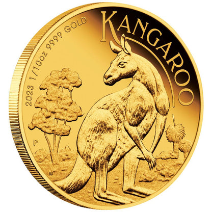 2023 $15 Australian Kangaroo 1/10oz Gold Proof Coin