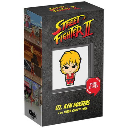 Niue 2021 $2 Chibi Street Fighter Ken Shaped 1oz Silver Proof Coin