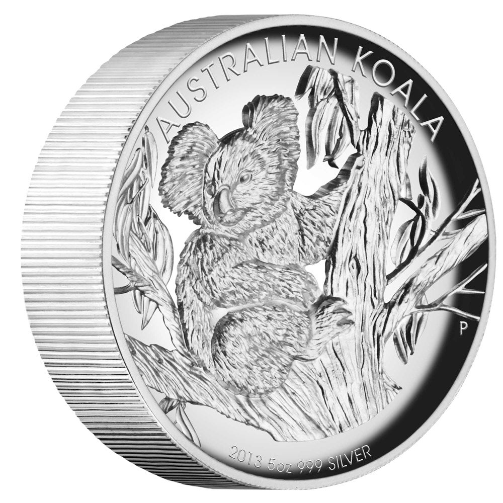 2013 $8 Australian Koala 5oz Silver High Relief Proof Coin