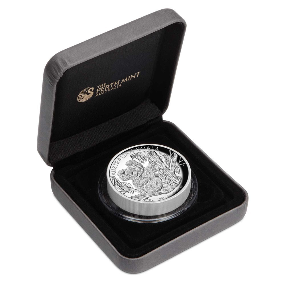 2013 $8 Australian Koala 5oz Silver High Relief Proof Coin
