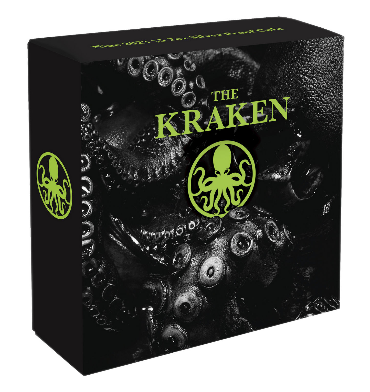 Niue 2023 $5 The Kraken 2oz Silver Coloured Proof Coin