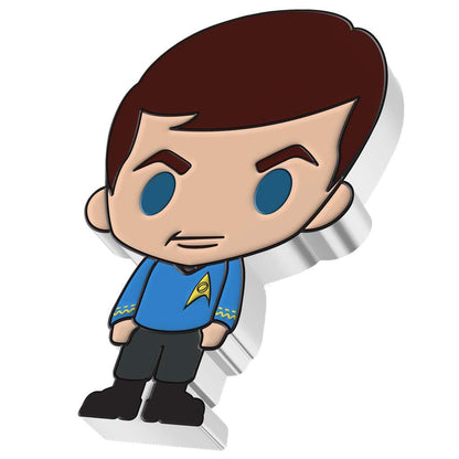 Niue 2022 $2 Chibi Star Trek Leonard McCoy Shaped 1oz Silver Proof Coin