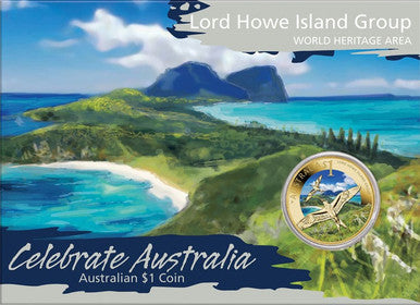 2012 $1 Celebrate Australia World Heritage Site Coloured Uncirculated 5 Coin Set