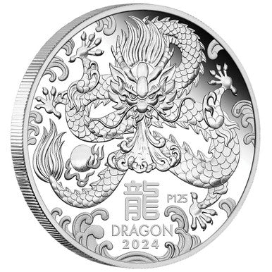 2024 Lunar Year of The Dragon Silver Proof 3 Coin Set