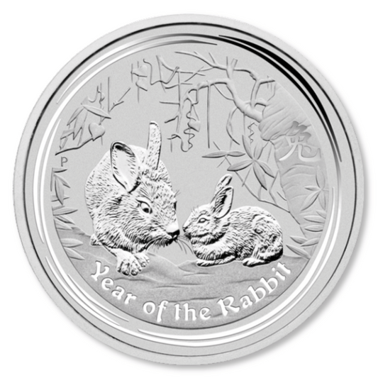 2011 $1 Lunar Year of The Rabbit 1oz Silver BU Coin
