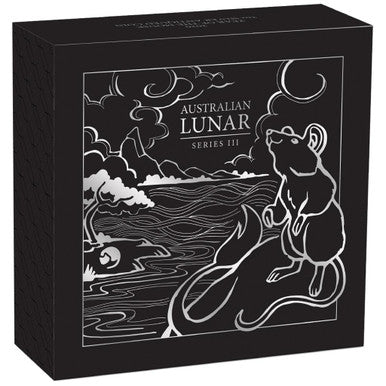 2020 $2 Lunar Mouse 2oz Silver Antiqued Coin