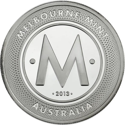 2013 Melbourne Mint Kangaroo 1oz Silver BU Coin