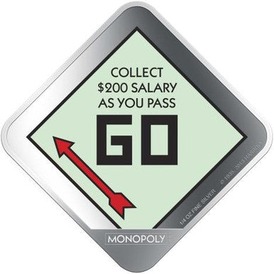 Niue 2013 $1 Monopoly 1/4oz Silver Coloured Proof 4 Coin Set