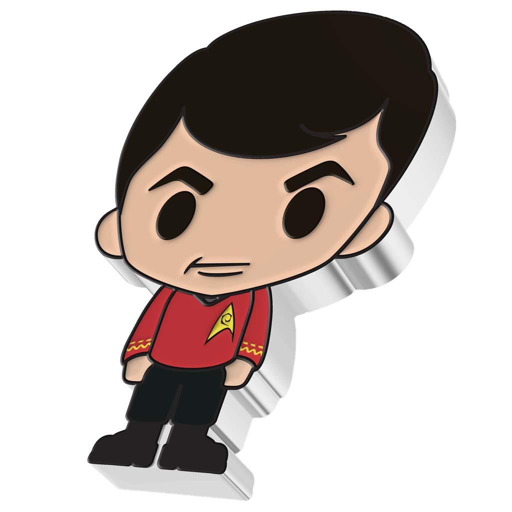 Niue 2022 $2 Chibi Star Trek Montgomery Scott Shaped 1oz Silver Proof Coin