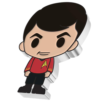 Niue 2022 $2 Chibi Star Trek Montgomery Scott Shaped 1oz Silver Proof Coin