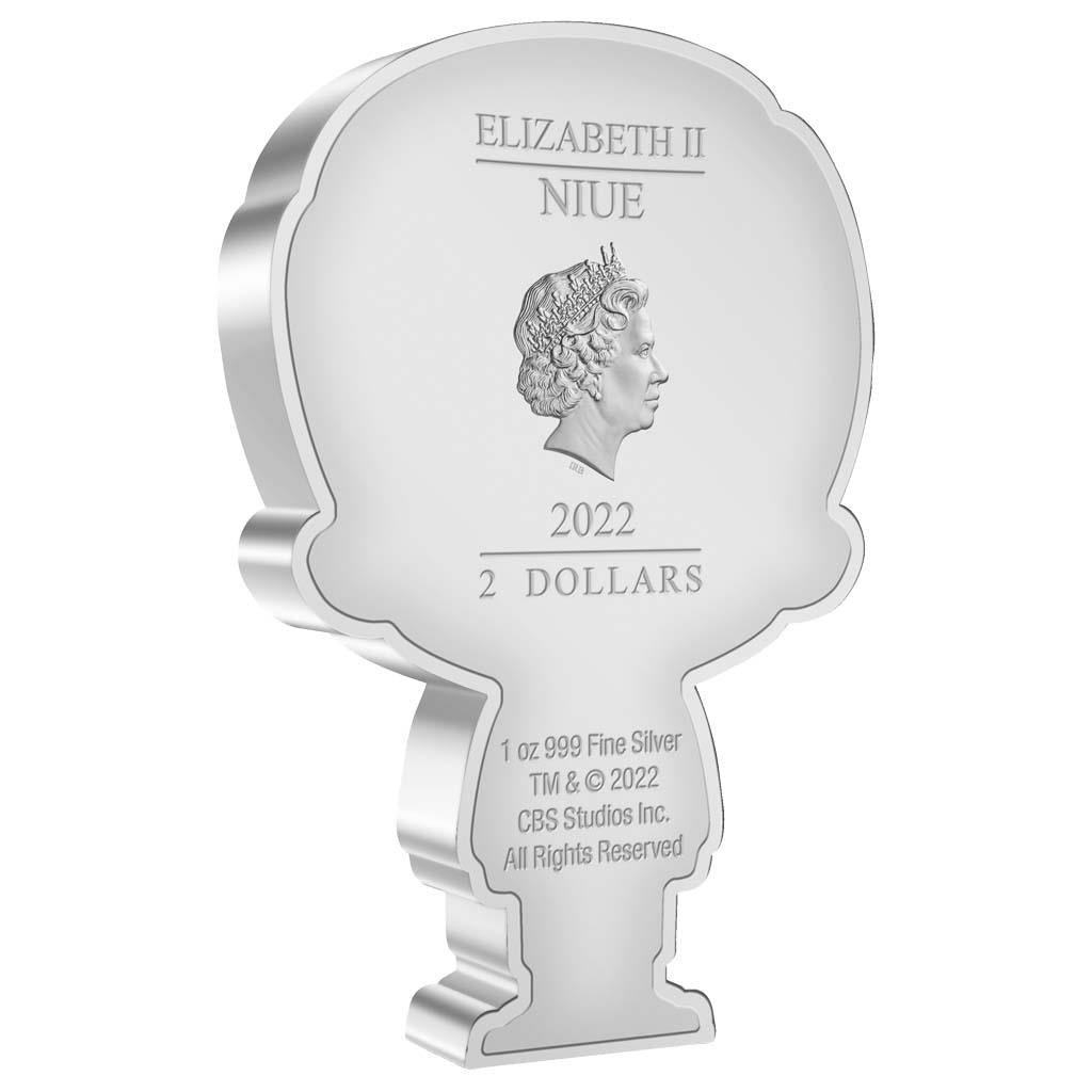 Niue 2022 $2 Chibi Star Trek Montgomery Scott Shaped 1oz Silver Proof Coin