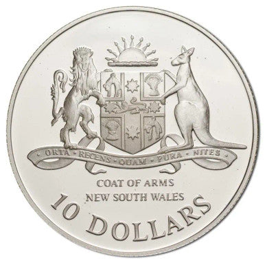 1987 $10 State Series New South Wales Silver Proof Coin
