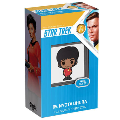 Niue 2022 $2 Chibi Star Trek Nyota Uhura Shaped 1oz Silver Proof Coin