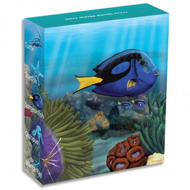 2012 50c Australian Sea Life II The Reef Surgeonfish 1/2oz Silver Coloured Proof Coin