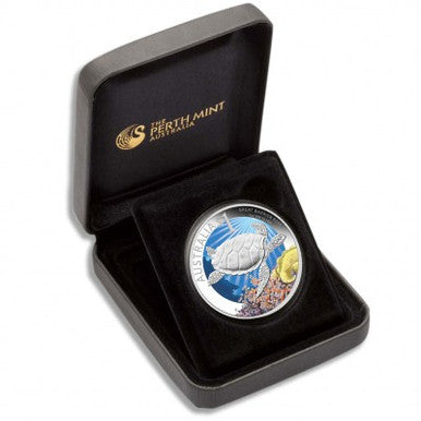 2011 $1 ANDA Brisbane Coin Show Special Celebrate Australia Great Barrier Reef 1oz Silver Coloured Proof Coin