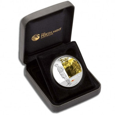 2011 $1 Famous Battles In Australian History Tobruk 1oz Silver Coloured Proof Coin