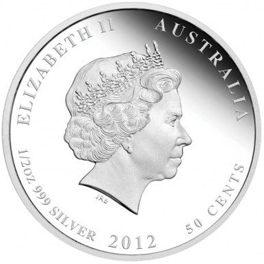 2012 $1 Famous Battles In Australian History Kapyong 1oz Silver Coloured Proof Coin