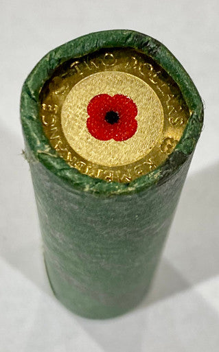 2012 $2 Colour Remembrance Day "Red Poppy" Mint Roll