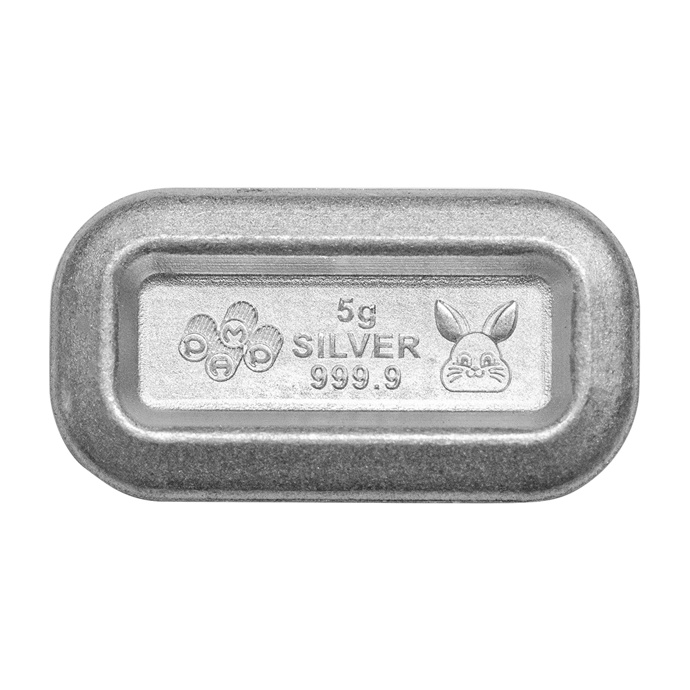 Pamp 2023 Pez Bunny 5g Silver Wafers and Dispenser Gift Set