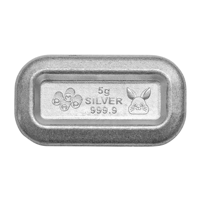 Pamp 2023 Pez Bunny 5g Silver Wafers and Dispenser Gift Set