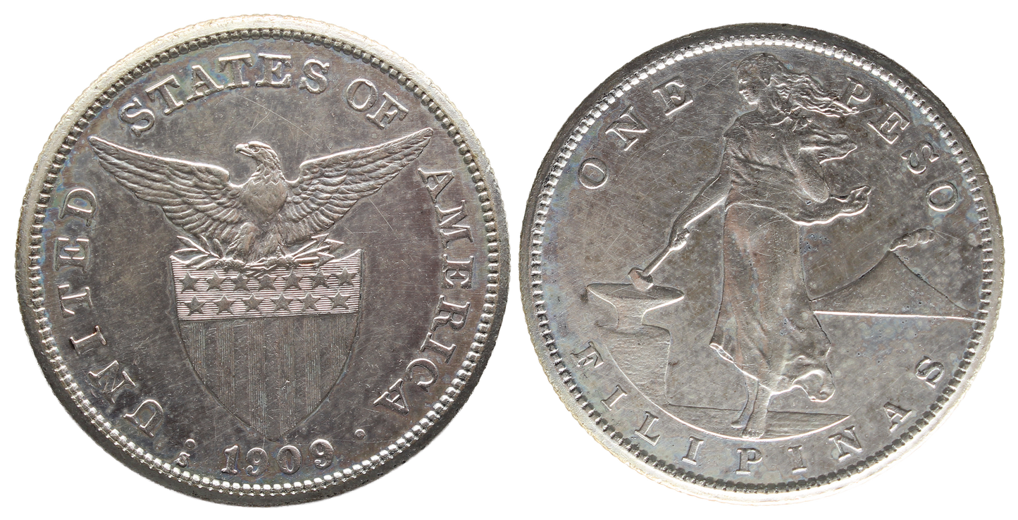 Philippines 1909s Peso EF