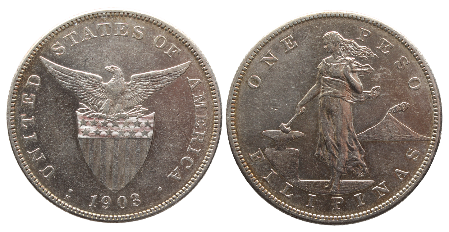 Philippines 1903s Peso VF