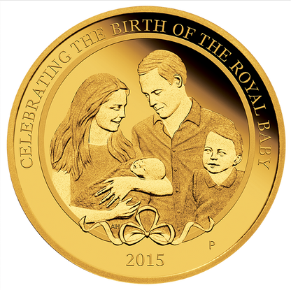 2015 $25 Celebrating The Birth of HRH Princes Charlotte 1/4oz Gold Proof Coin