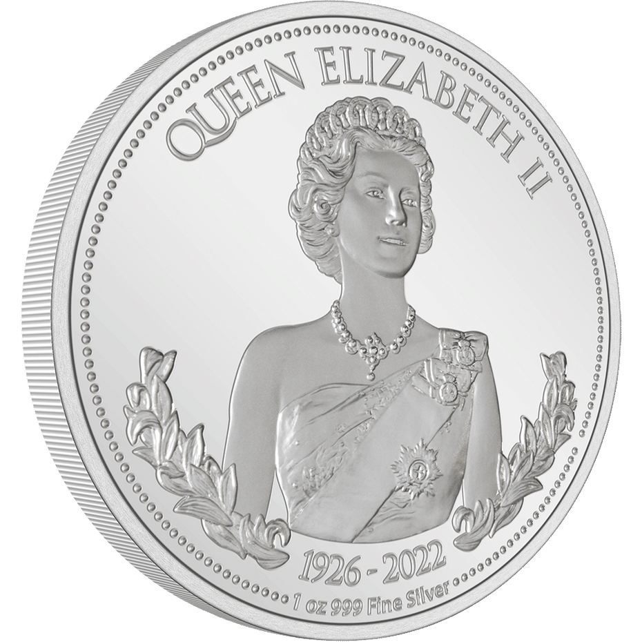 Niue 2022 $2 Queen Elizabeth II 1oz Silver Proof Coin