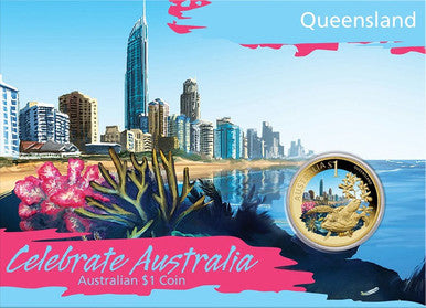 2009 $1 Celebrate Australia Coloured Uncirculated 8 Coin Set