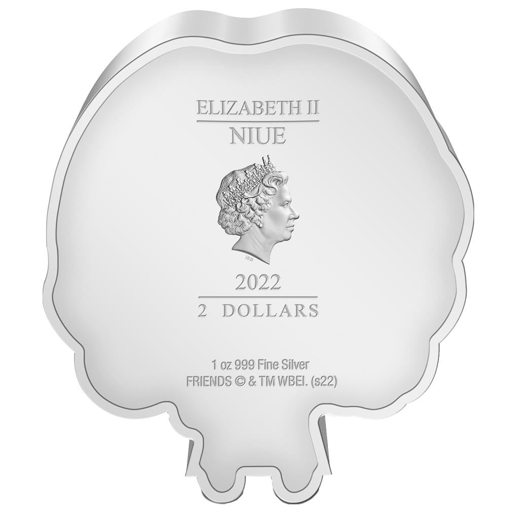 Niue 2022 $2 Chibi FRIENDS Rachel Green Shaped 1oz Silver Proof Coin