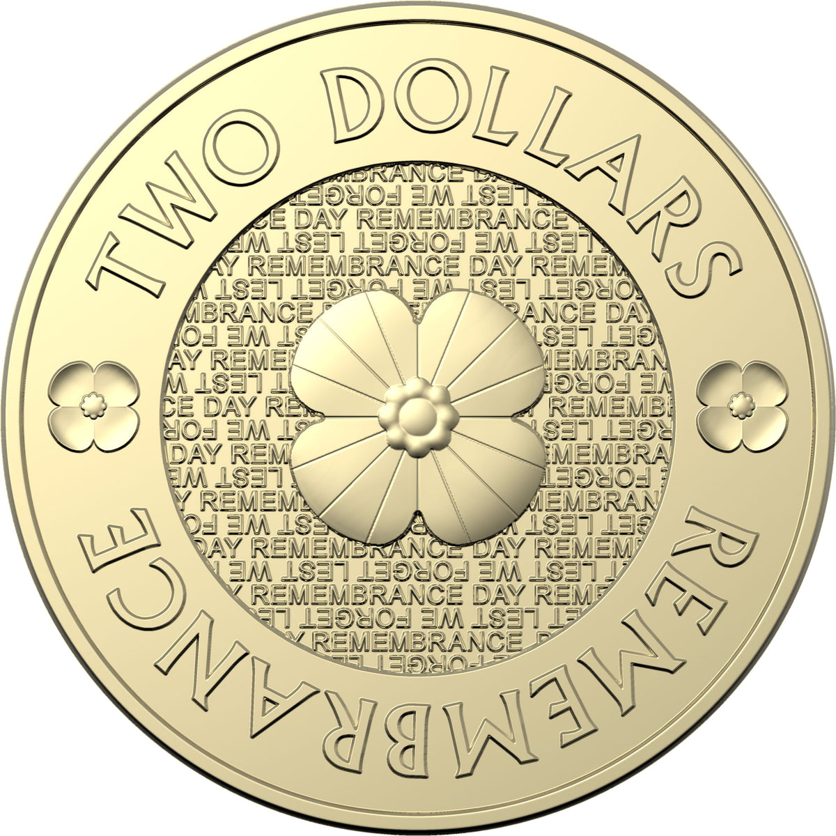 2012 $2 Remembrance Day Uncirculated Coin