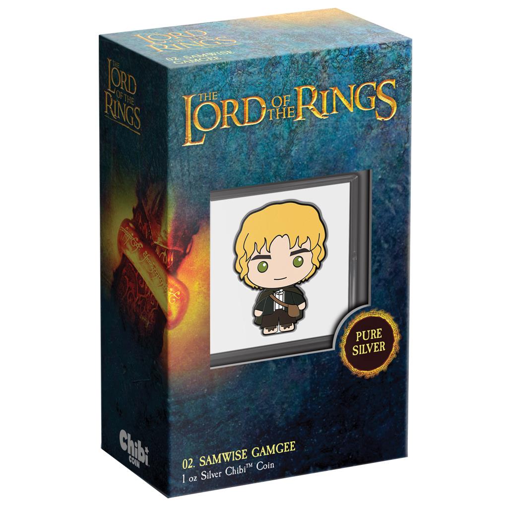 Niue 2021 $2 Chibi Lord of The Rings Samwise Gamgee Shaped 1oz Silver Proof Coin
