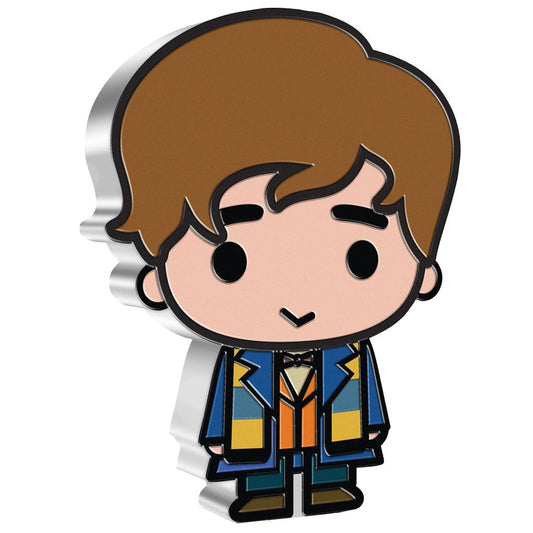 Niue 2021 $2 Chibi Fantastic Beasts Newt Scamander Shaped 1oz Silver Proof Coin