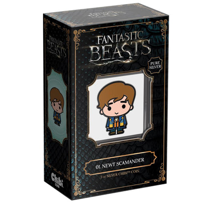 Niue 2021 $2 Chibi Fantastic Beasts Newt Scamander Shaped 1oz Silver Proof Coin