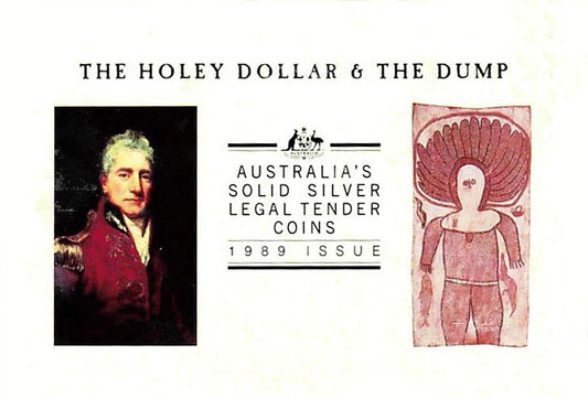 1989 The Holey Dollar & The Dump Silver Proof Coin