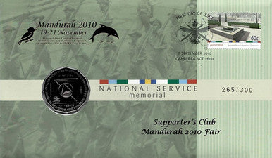 2011 50c Mandurah Fair National Service Memorial Limited PNC