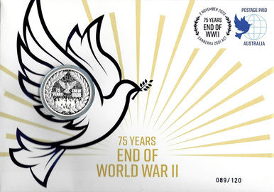 2020 $1 75 Years End of World War II 1oz Silver Proof Coin PNC