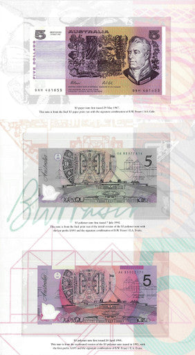 1997 $5 Deluxe 30th Anniversary 3 Note Set
